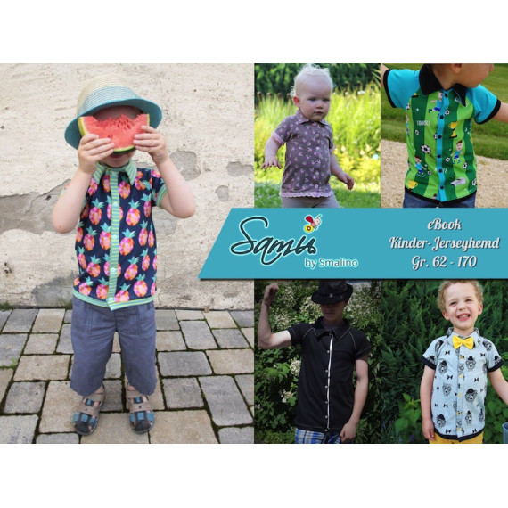 Ebook - Kinder-Jerseyhemd "Samu" Gr. 62 - 170